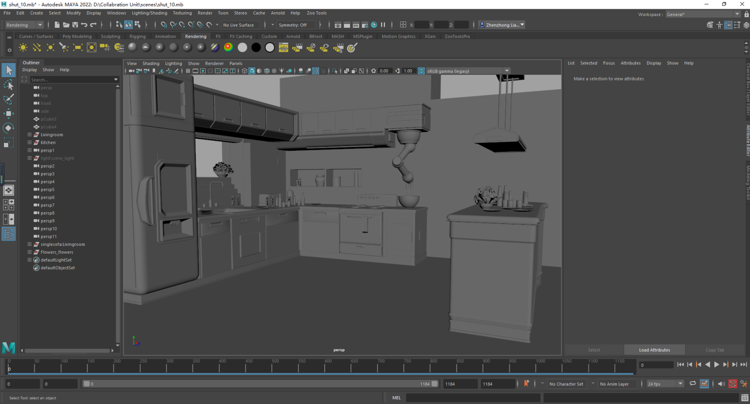 Week_05: Maya Toon Shader Editing & Improve The Scene – Zhenzhong Liang ...